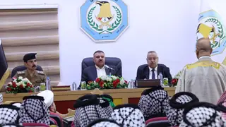 İçişleri Bakanı Şemmari Basra'da güvenlik toplantısına başkanlık etti
