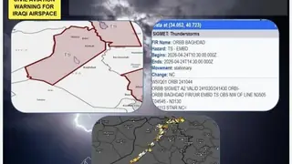 Irak'ta hava trafiğini etkileyecek gök gürültülü fırtına uyarısı