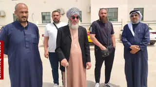 Musul'da Iraklılar Hac Yolculuğunun Ertelenmesi ve Rotasının Değiştirilmesine Karşı Gösteri Düzenledi