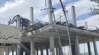 Kerkük'ün doğusunda inşaat halindeki bina çöktü: 8 yaralı