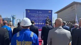 Irak Petrol Bakanlığı, Bin Ömer Hızlı Gaz Yatırım Projesi'nin ilk aşamasını hizmete açtı
