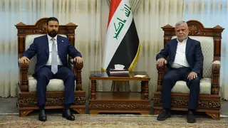 El-Amiri ve El-Zeydi, dönemin beklentilerini karşılayacak 'uyumlu' bir hükümetin kurulmasını görüştü