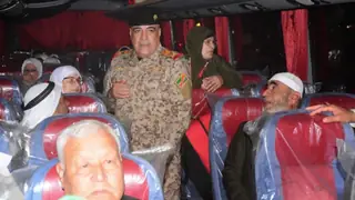 Ninova'dan hacı adaylarını taşıyan ilk kafileler Arar sınır kapısına doğru yola çıktı