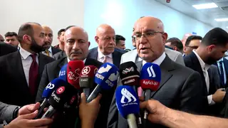 Sağlık Bakanı Kerbela'da Yeni Hastanenin Temelini Attı ve Yenilenen Hastaneyi Hizmete Açtı