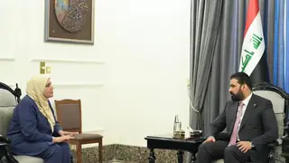 Ali Falih el-Zeydi, Maliye Bakanı ile gelirler ve maaş dosyasını görüştü