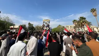 Babil'de sivil aktiviste yönelik suikast girişimi protesto edildi