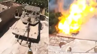 Hizbullah'tan Lübnan'da Yeni Taktik: İHA ile Merkava Tankına Saldırı