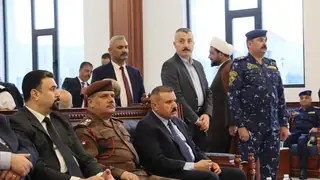 İçişleri Bakanı, hayatını kaybeden Tuğgeneral Iyad Hamid Hüseyin'in yas meclisine katıldı
