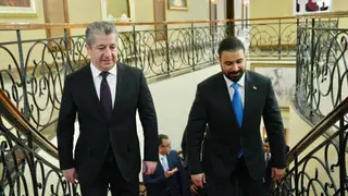 Ali Falih ez-Zeydi ve Mesrur Barzani yeni hükümetin kurulması sürecini görüştü