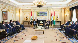 Ez-Zeydi ve Mesrur Barzani'den Irak'ta İstikrarı Güçlendirme Vurgusu