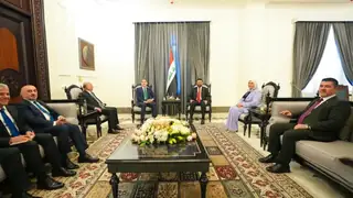 Başbakan Adayı Ali Falih el-Zeydi, Irak Kürt Bölgesel Yönetimi Başkanı Neçirvan Barzani'yi kabul etti