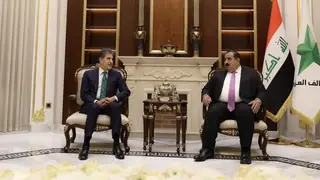Irak Kürdistan Bölgesi Başkanı Barzani ve Samarraî'den İstikrar Vurgusu