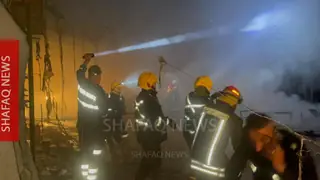 Kerkük'te Çarşı Kalesi'nde Ticari Dükkanlarda Yangın: İtfaiye Müdahale Etti (Fotoğraflar)
