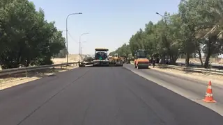 Bağdat'ta Şule-Taci Döner Kavşak Köprüsü ve El-Manzur Caddesi için bakım çalışmaları başladı