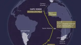 Hantavirus ship heads to Netherlands after passengers flown home