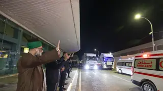 Kerbela’dan İran halkına ikinci yardım kafilesi yola çıktı